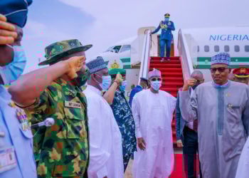 Gani Ya Kori Ji: Shugaba Buhari Ya Dawo Gida Nijeriya Daga Spain