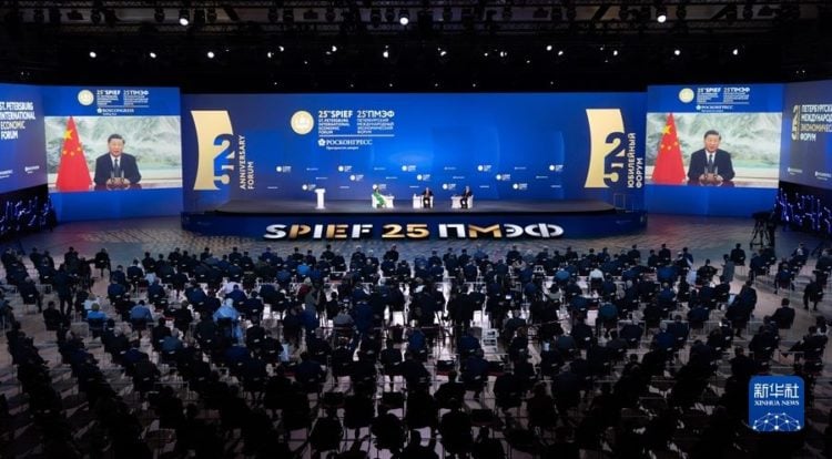 ÐÂ»ªÉçÕÕÆ¬£¬Ê¥±ËµÃ±¤£¬2022Äê6ÔÂ17ÈÕ
Ï°½üÆ½³öÏ¯µÚ¶þÊ®Îå½ìÊ¥±ËµÃ±¤¹ú¼Ê¾­¼ÃÂÛÌ³È«»á²¢ÖÂ´Ç
6ÔÂ17ÈÕÍí£¬¹ú¼ÒÖ÷Ï¯Ï°½üÆ½Ó¦ÑûÒÔÊÓÆµ·½Ê½³öÏ¯µÚ¶þÊ®Îå½ìÊ¥±ËµÃ±¤¹ú¼Ê¾­¼ÃÂÛÌ³È«»á²¢ÖÂ´Ç¡£
ÐÂ»ªÉç¼ÇÕß ³ÂæÍ Éã