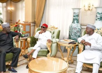 Tsohon Sakataren Gwamnatin Nijeriya, Babachir Lawal Da Dogara Sun Ziyarci Wike A Ribas
