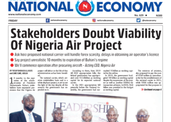 Jarida Jaridar ‘NATIONAL ECONOMY’ Za Ta Koma Fita Mako-Mako Daga 29 Ga Agusta