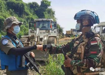 Rukunin Sojoji Injiniyoyi Na Tawagar Sojojin Kiyaye Zaman Lafiya Ta Sin Dake Congo Kinshasa Ya Kammla Aikin Gyara Titi A Kasar