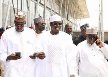 Da Dumi-dumi: Dan Lamido Da Wasu Yan Takarar Gwamna 16 Na PDP Sun Ziyarci Wike