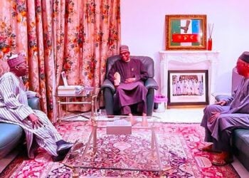 DA DUMI-DUMI: Buhari Ya Gana Da Tinubu Da Adamu Kan Yakin Neman Zaben APC