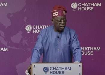 2023: Tinubu Na Gabatatar Da Jawabi Kan Zabe A Fadar Chatham Da Ke Ingila