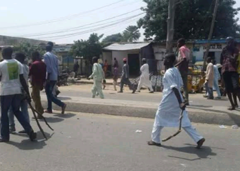 Zanga-zanga Ta Barke A Katsina Bayan Kaddamar Da Aikin Da Buhari Ya Yi