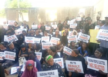 Mata Magoya Bayan PDP Na Zanga-Zangar Watsi Da Sakamakon Zaben Gwamnan Kaduna
