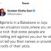 Shehu Sani Ya Yi Wa DSS Shagube Kan Zargin Kafa Gwamnatin Wucin Gadi