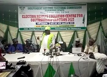 Da Dumi-Dumi: INEC Ta Dakatar Da Tattara Sakamakon Zaben Gwamnan Adamawa