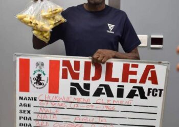 NDLEA Ta Cafke Wani Tsoho Mai Shekaru 67 Dauke Da Hodar Ibilis A Filin Jirgin Saman Abuja