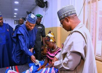Shettima Ya Ziyarci Wadanda Sojoji Suka Jefawa Bam A Kaduna