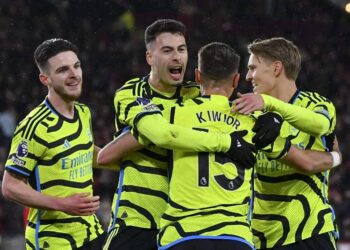 Arsenal Na Ci Gaba Da Jan Zarenta A Gasar Firimiya Bayan Doke Sheffield Da Ci 6