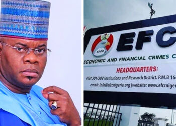 EFCC Na Neman Yahaya Bello Ruwa A Jallo Kan Zargin Almundahanar N80.2b