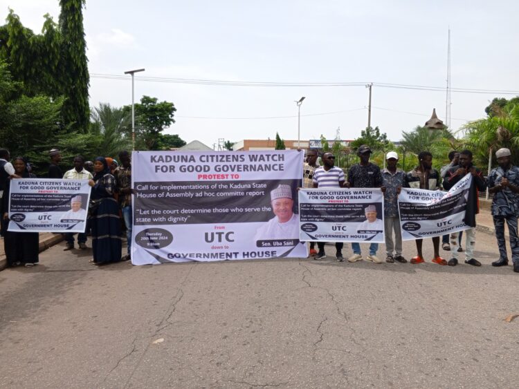 HOTUNA: Zanga-zanga Ta Barke A Kaduna Kan Bukatar Gurfanar Da El-Rufai