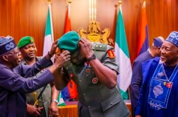 Tinubu Ya Yi Wa Babban Hafsan Sojin Kasa Karin Girma