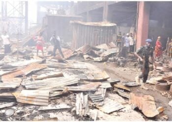 Gobara Ta Sake Ƙone Kasuwar Oba A Benin