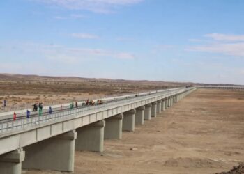 Kamfanin CRCC Ya Kammala Shimfida Hanyar Jirgin Kasa A Gadar Layin Dogo Mafi Tsawo A Afrika Dake Algeria