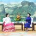 Peng Liyuan Ta Yi Hira Da Uwargidan Shugaban Koriya Ta Kudu 