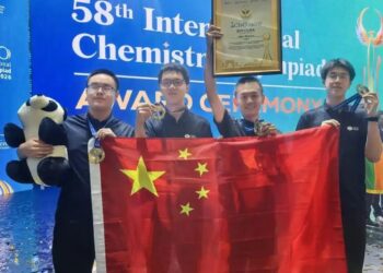 Xixia Dalibai 4 Da Ke Wakiltar Kasar Sin A Gasar Kasa Da Kasa Ta Chemistry Olympiad Sun Lashe Lambobin Zinare