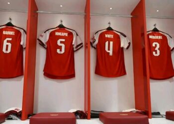 Arsenal Ta Sanar Da Lambobin Da ‘Yan Wasanta Za Su Yi Amfani Dasu A Kakar Bana