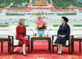 Peng Liyuan Ta Yi Hira Da Uwargidan Shugaban Kasar Jamus